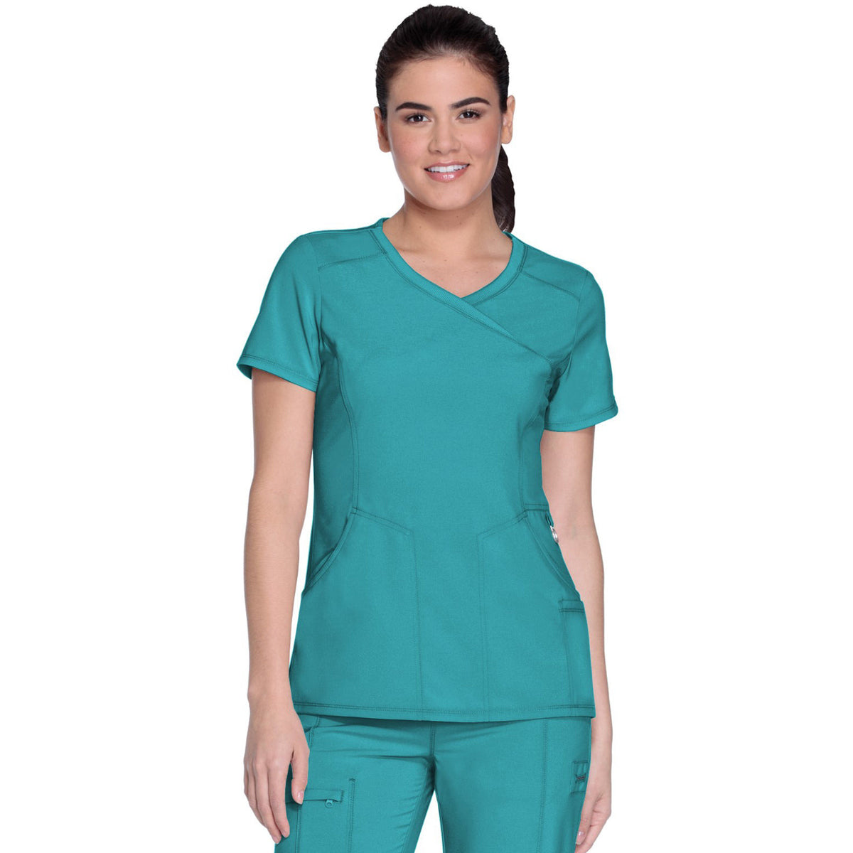 Infinity Infinity Women's 4-Pocket Mock Wrap Top