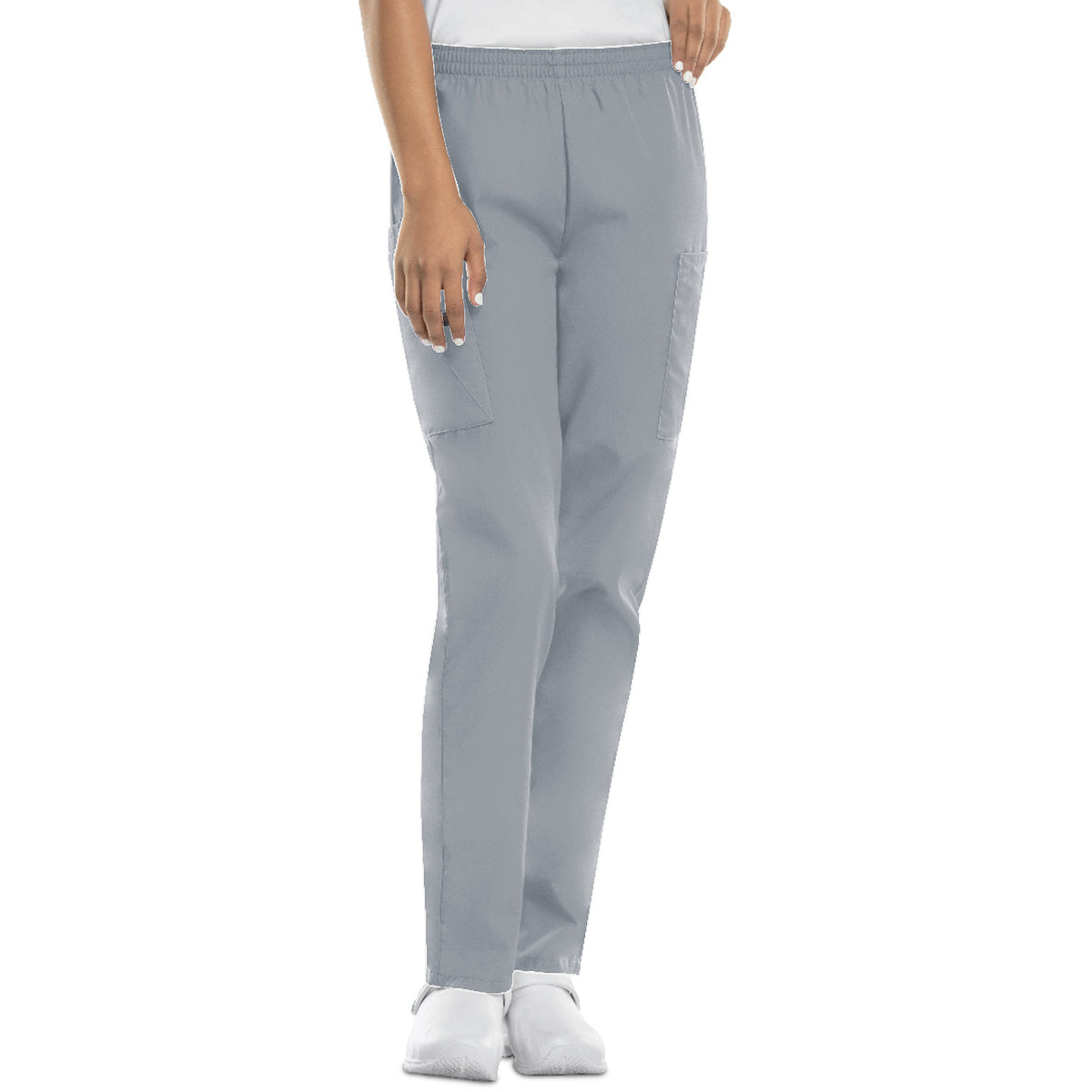 Cherokee Workwear Originals Women's Natural Rise Tapered Pull-On Cargo Pant