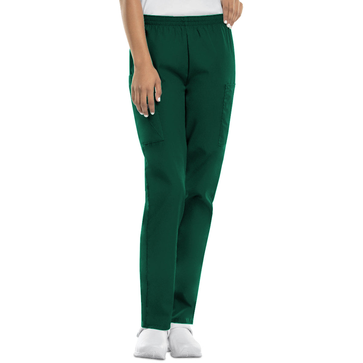 Cherokee Workwear Originals Women's Natural Rise Tapered Pull-On Cargo Pant