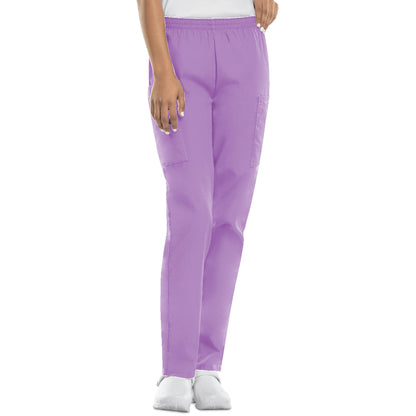 Cherokee Workwear Originals Women's Natural Rise Tapered Pull-On Cargo Pant