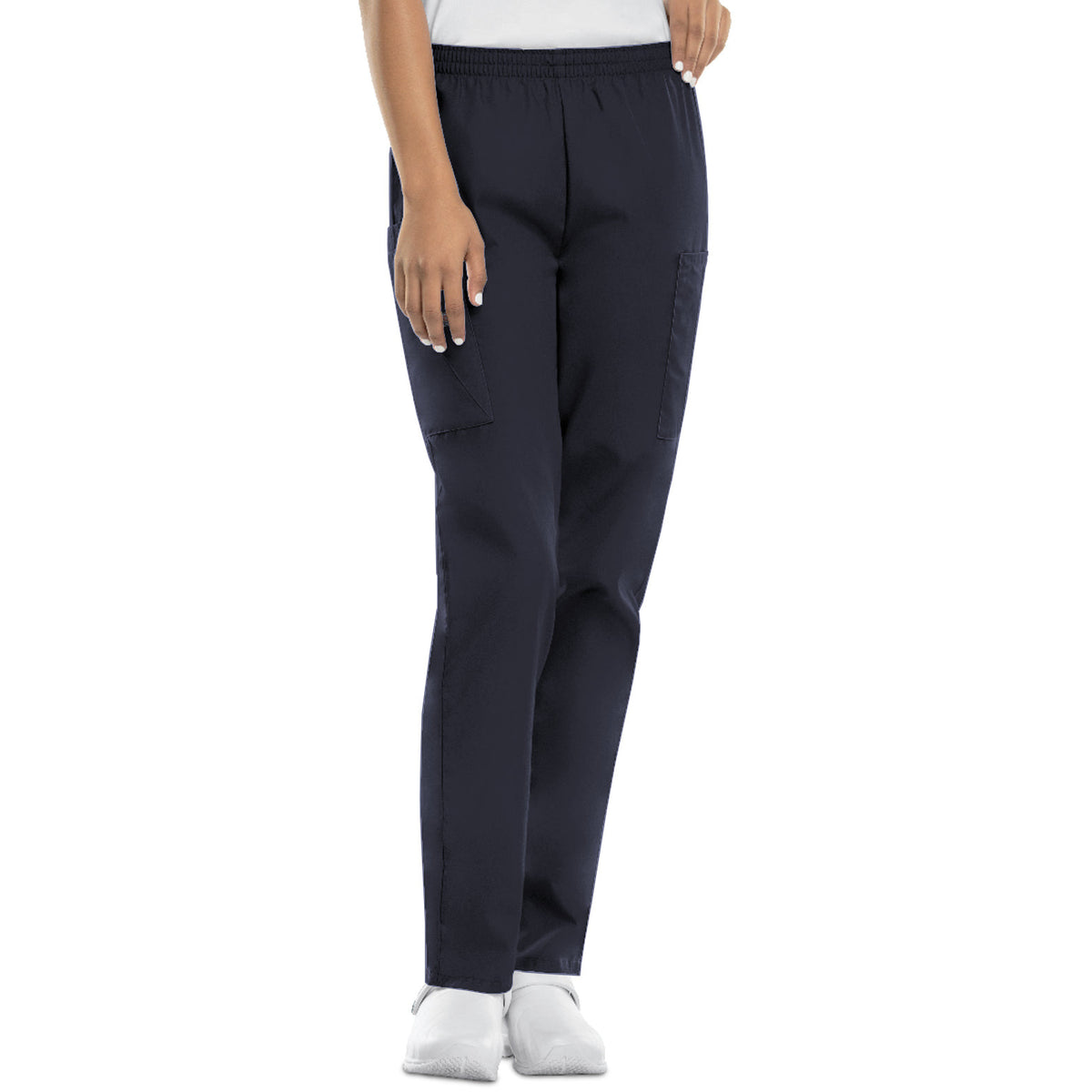 Cherokee Workwear Originals Women's Natural Rise Tapered Pull-On Cargo Pant