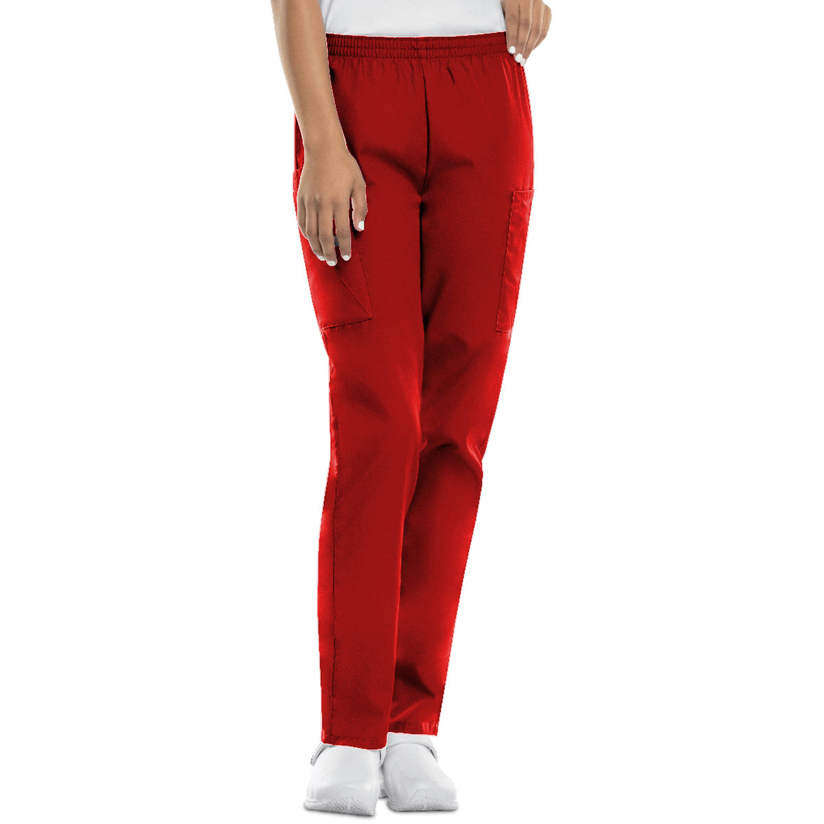 Cherokee Workwear Originals Women's Natural Rise Tapered Pull-On Cargo Pant