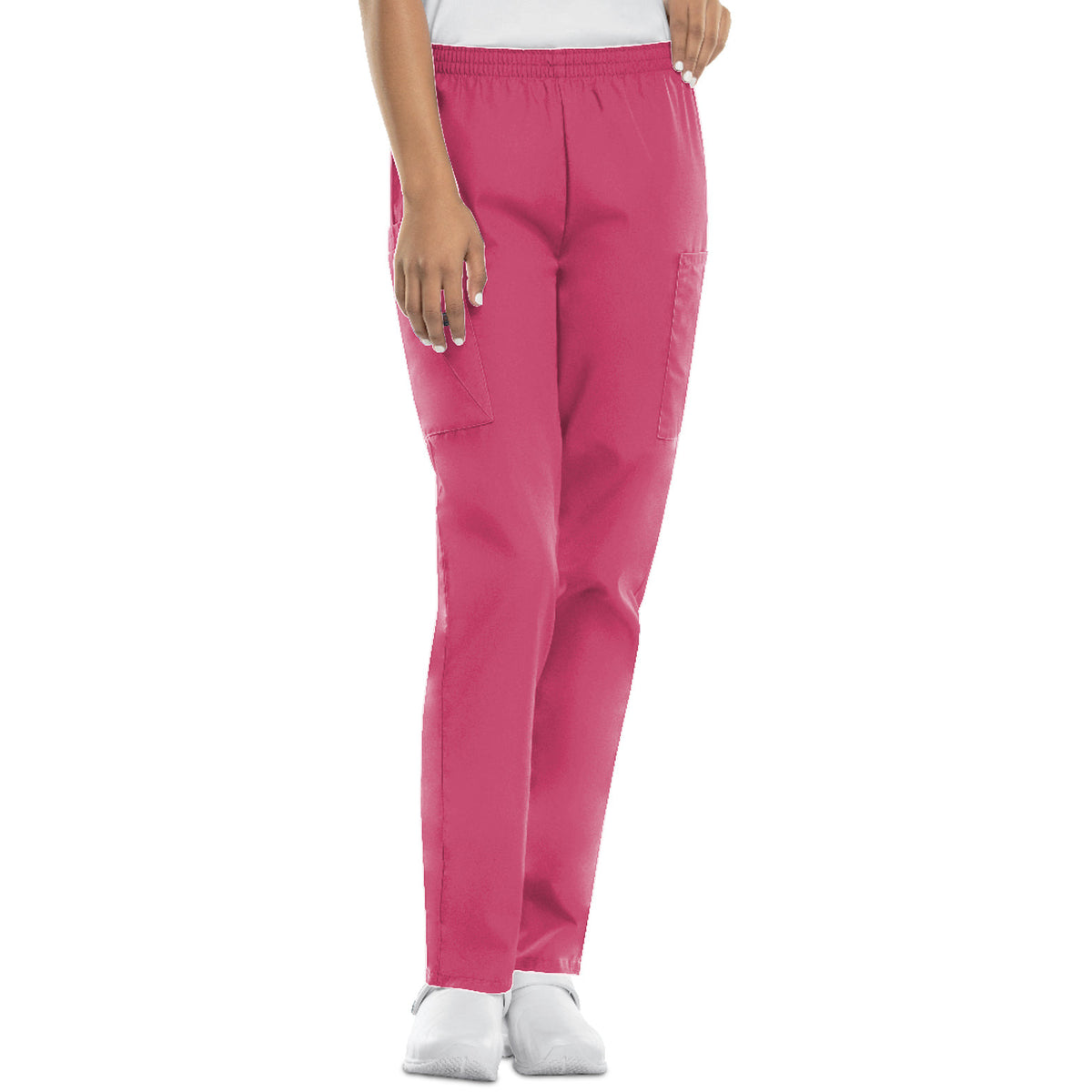Cherokee Workwear Originals Women's Natural Rise Tapered Pull-On Cargo Pant