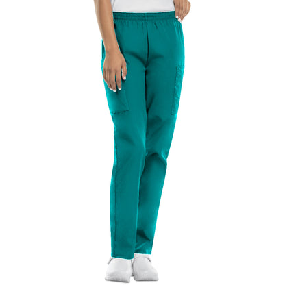 Cherokee Workwear Originals Women's Natural Rise Tapered Pull-On Cargo Pant