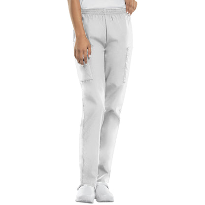 Cherokee Workwear Originals Women's Natural Rise Tapered Pull-On Cargo Pant