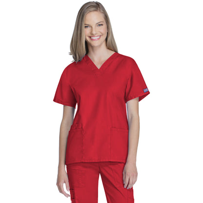 Cherokee Workwear Originals Women's 2-Pocket V-Neck Top