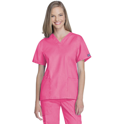 Cherokee Workwear Originals Women's 2-Pocket V-Neck Top