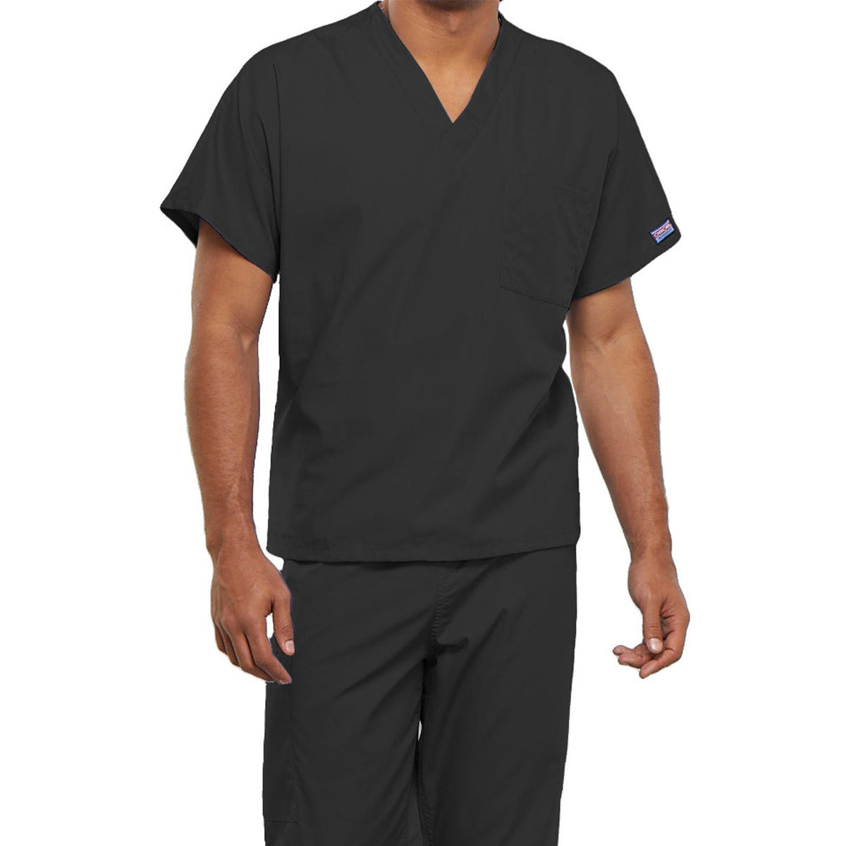 Cherokee Workwear Originals Unisex 1-Pocket V-Neck Top