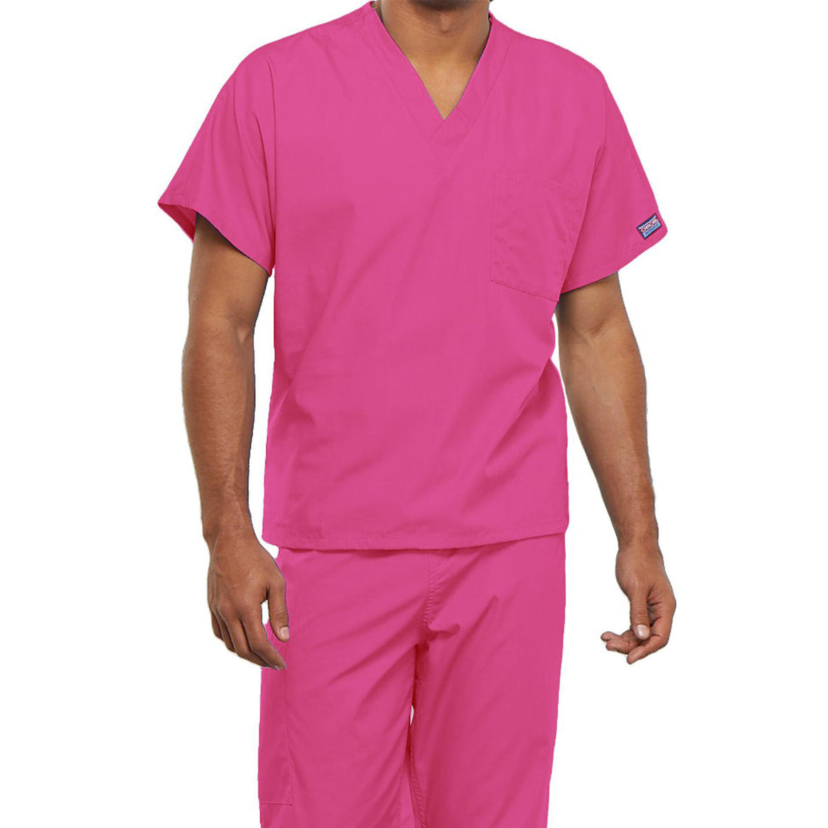Cherokee Workwear Originals Unisex 1-Pocket V-Neck Top