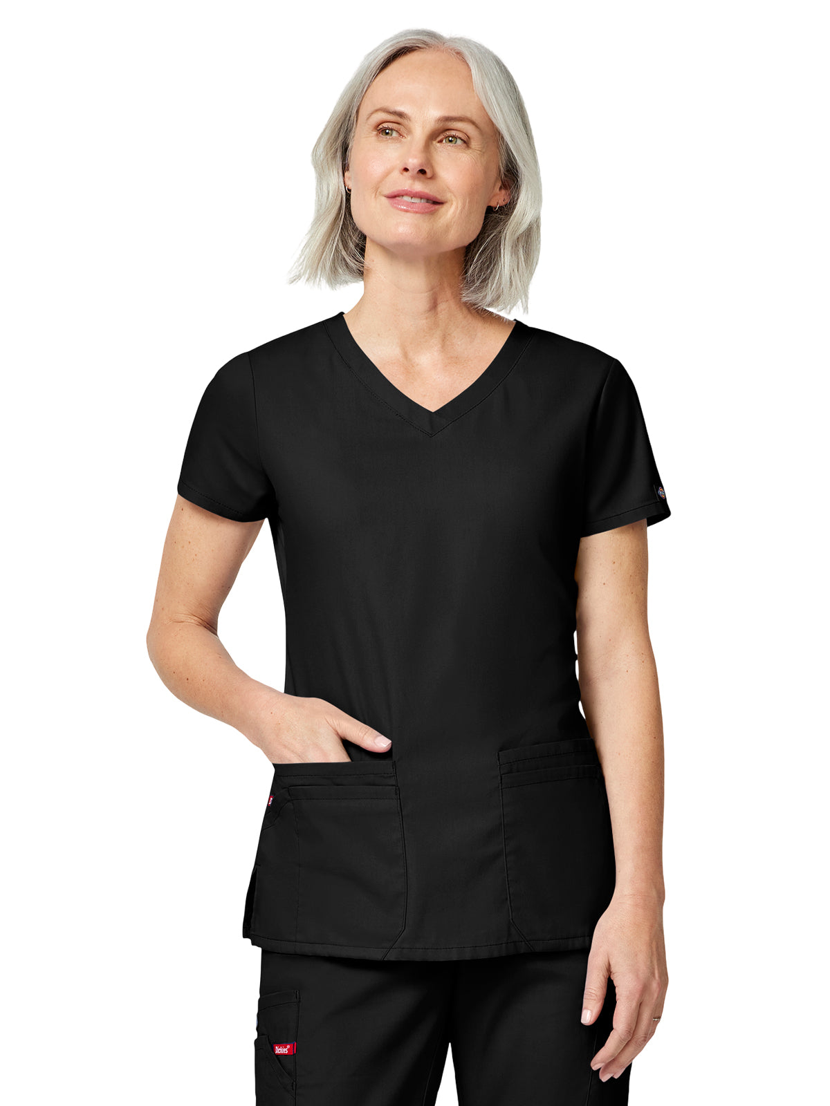 Dickies Medical EDS Signature Women's 4-Pocket V-Neck Top