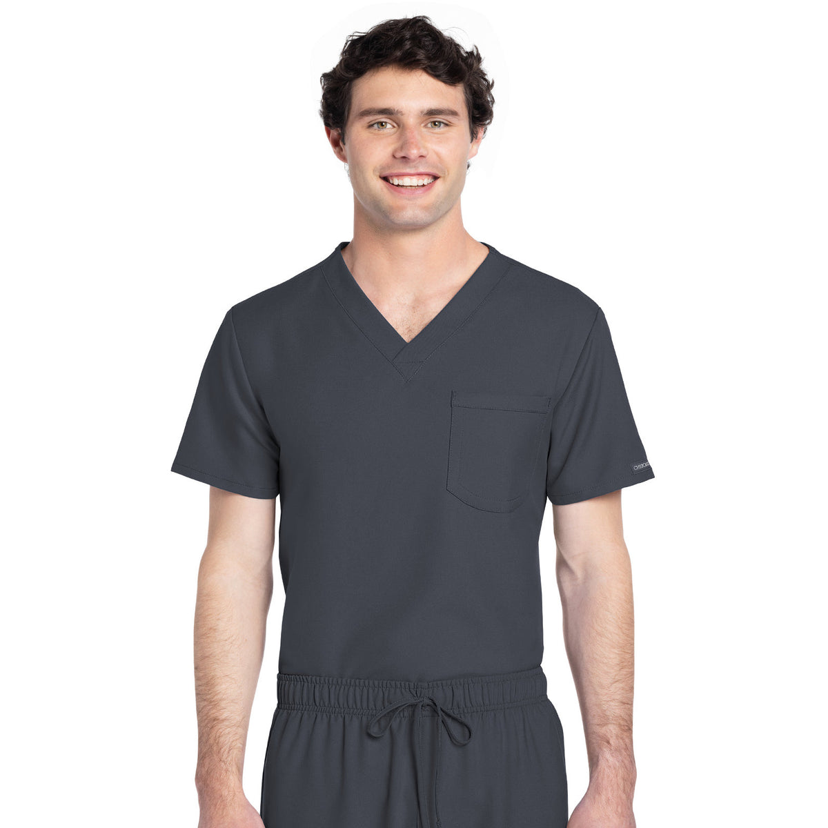 Cherokee Workwear Originals Ultra Unisex 1-Pocket V-Neck Top