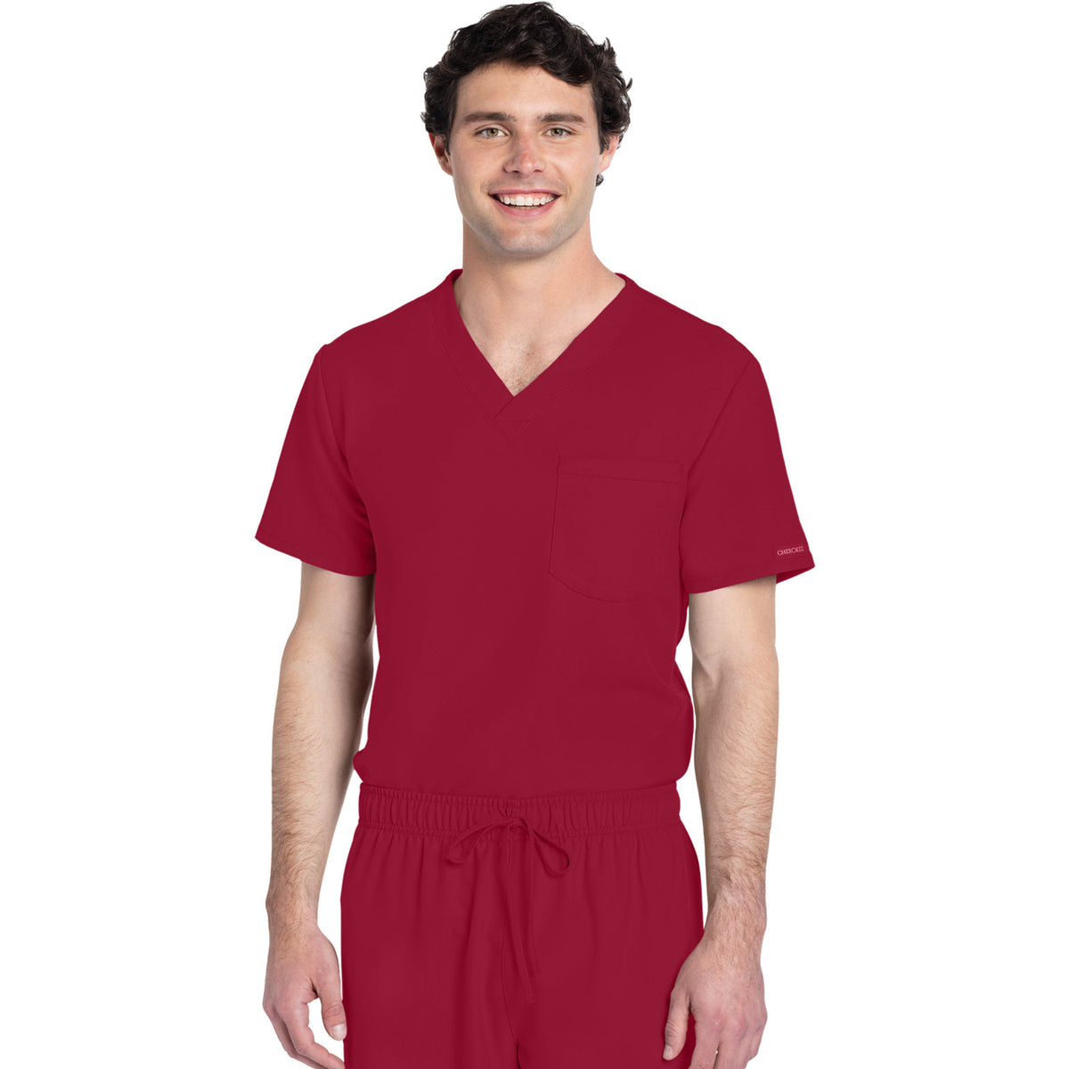 Cherokee Workwear Originals Ultra Unisex 1-Pocket V-Neck Top