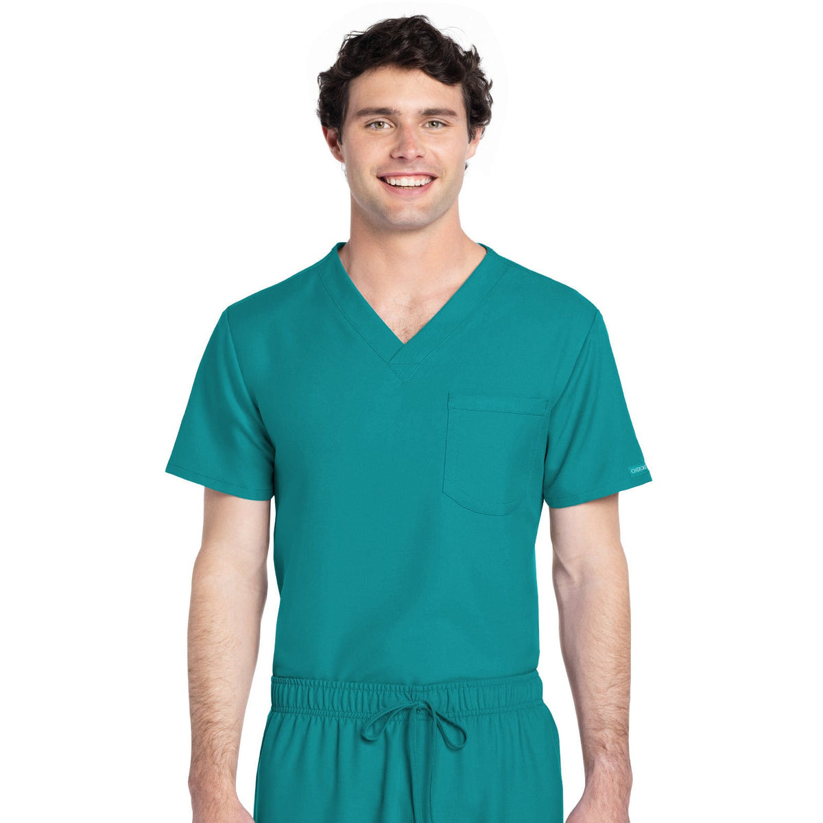 Cherokee Workwear Originals Ultra Unisex 1-Pocket V-Neck Top