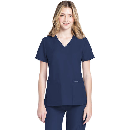 Cherokee Workwear Originals Ultra Women's 2-Pocket V-Neck Top