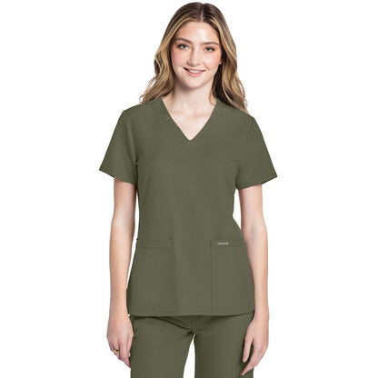 Cherokee Workwear Originals Ultra Women's 2-Pocket V-Neck Top