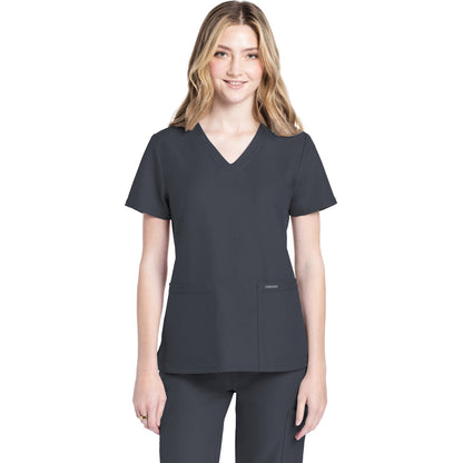 Cherokee Workwear Originals Ultra Women's 2-Pocket V-Neck Top
