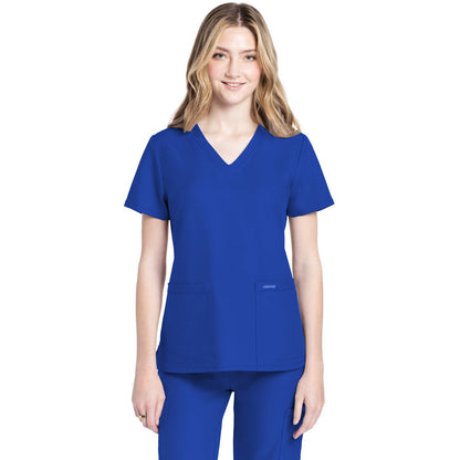 Cherokee Workwear Originals Ultra Women's 2-Pocket V-Neck Top