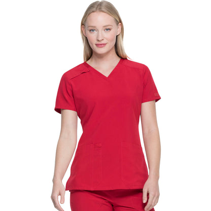 Dickies Medical EDS Essentials Women's 2-Pocket Contemporary V-Neck Top