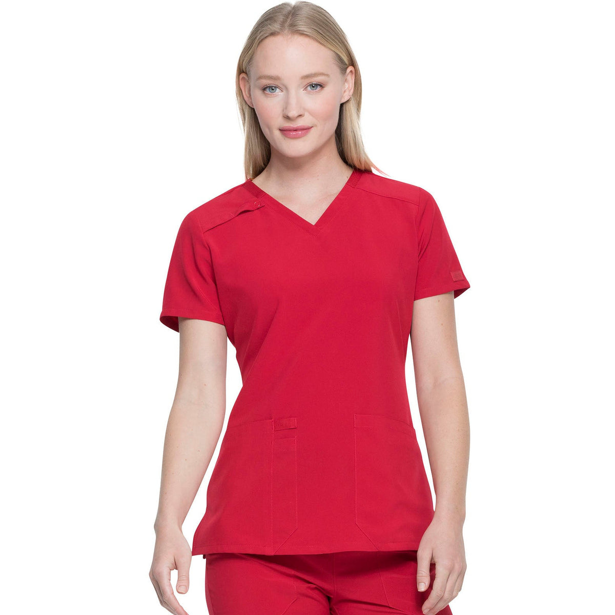 Dickies Medical EDS Essentials Women's 2-Pocket Contemporary V-Neck Top