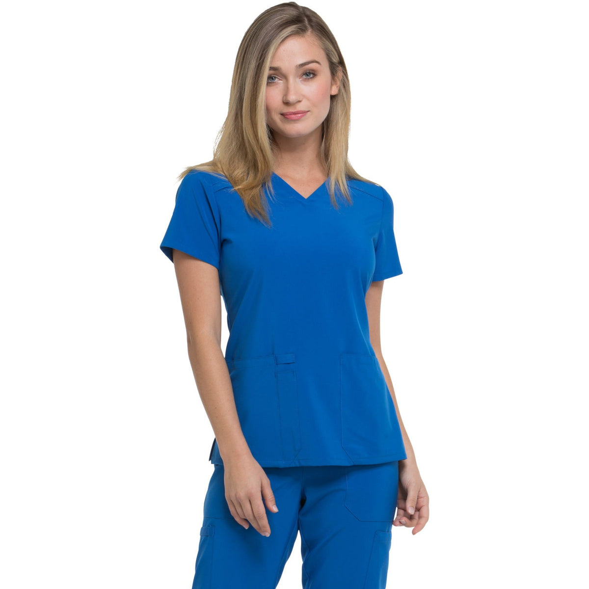 Dickies Medical EDS Essentials Women's 2-Pocket Contemporary V-Neck Top