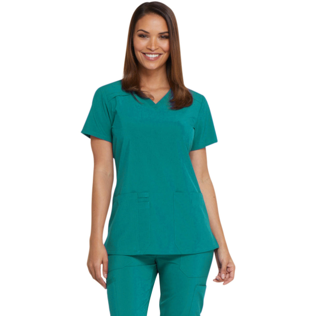 Dickies Medical EDS Essentials Women's 2-Pocket Contemporary V-Neck Top