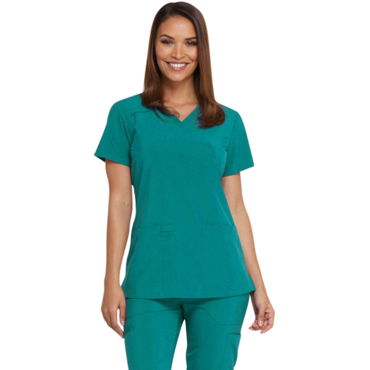 Dickies Medical EDS Essentials Women's 2-Pocket Contemporary V-Neck Top