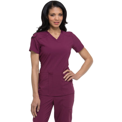 Dickies Medical EDS Essentials Women's 2-Pocket Contemporary V-Neck Top