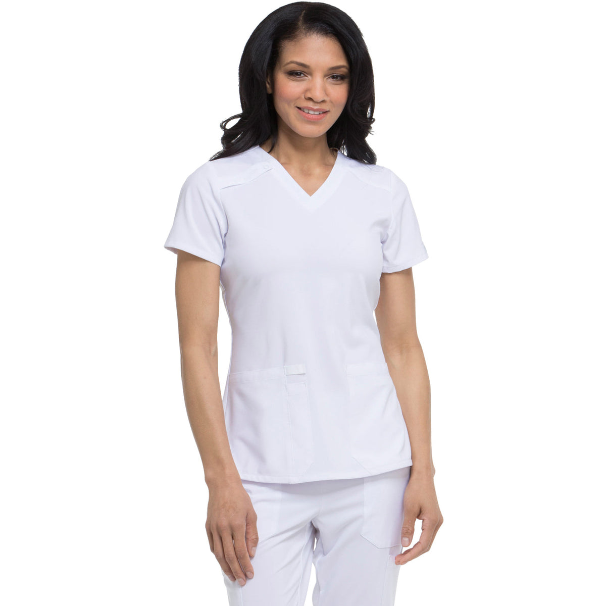 Dickies Medical EDS Essentials Women's 2-Pocket Contemporary V-Neck Top