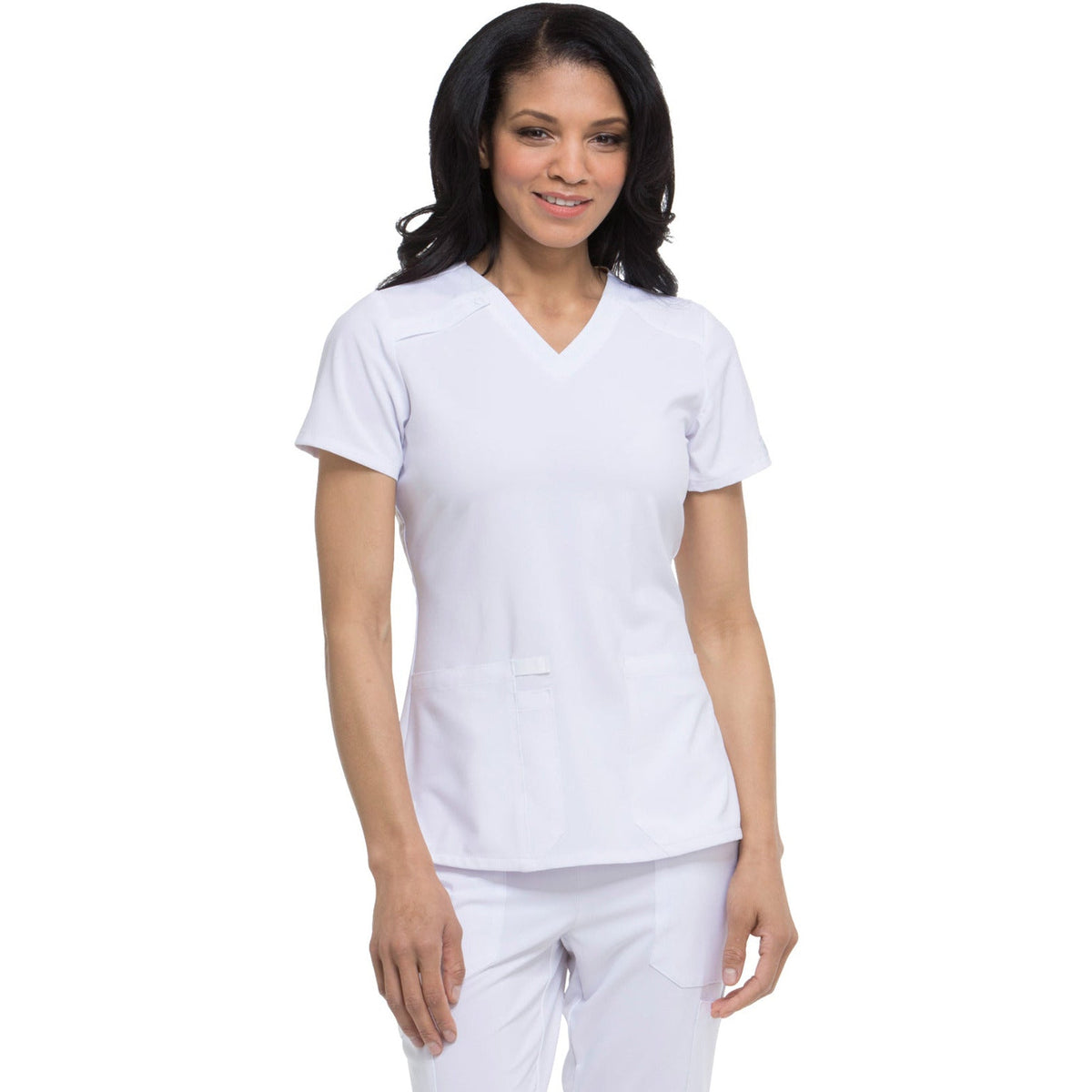 Dickies Medical EDS Essentials Women's 2-Pocket Contemporary V-Neck Top
