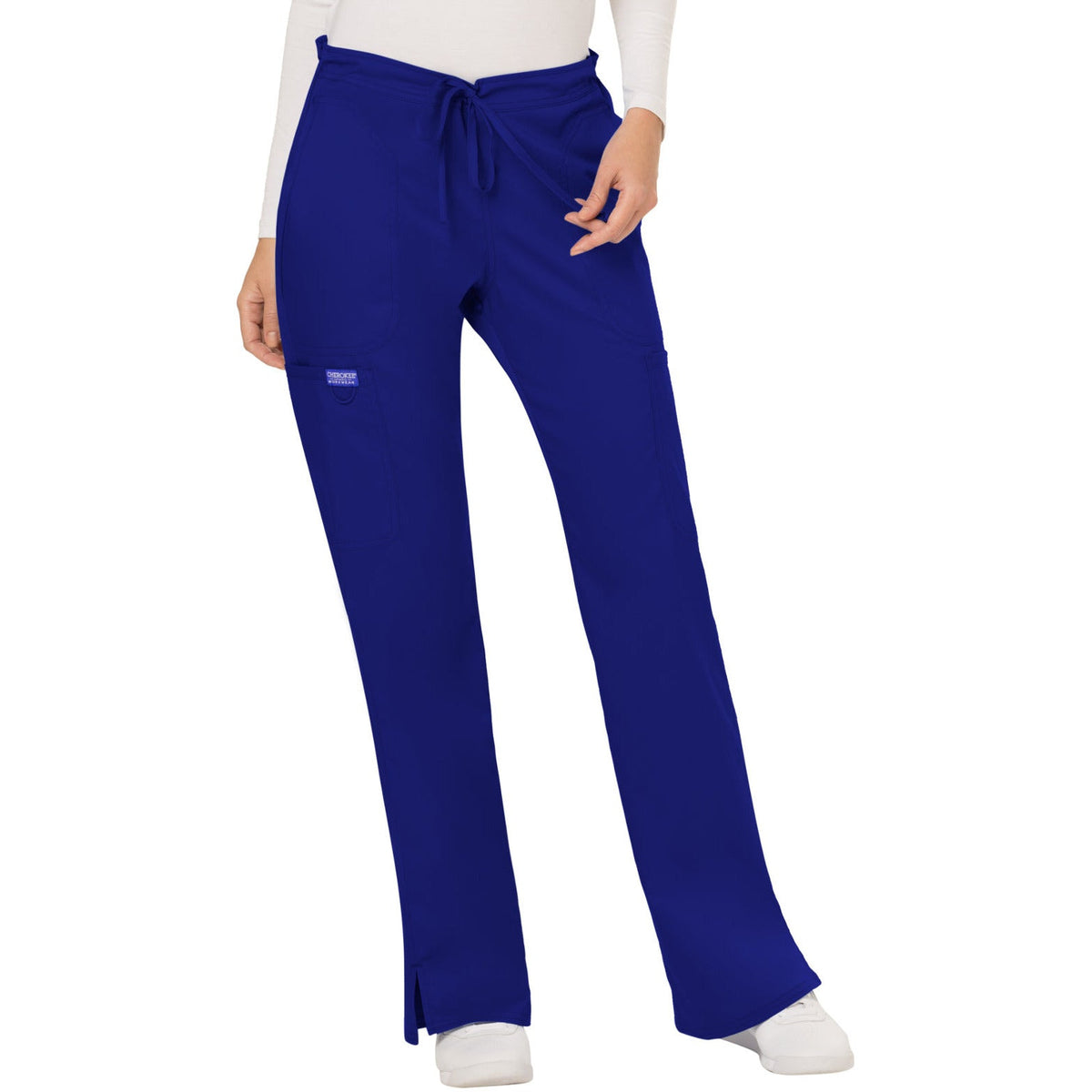 Cherokee Workwear Revolution Women's 5-Pocket Mid Rise Drawstring Pant