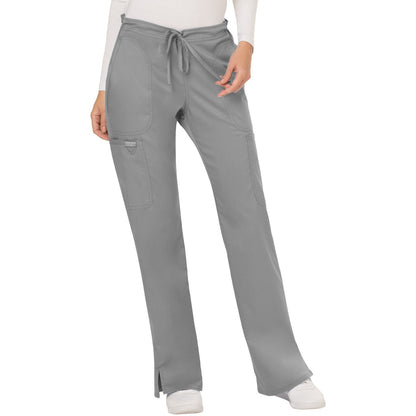 Cherokee Workwear Revolution Women's 5-Pocket Mid Rise Drawstring Pant