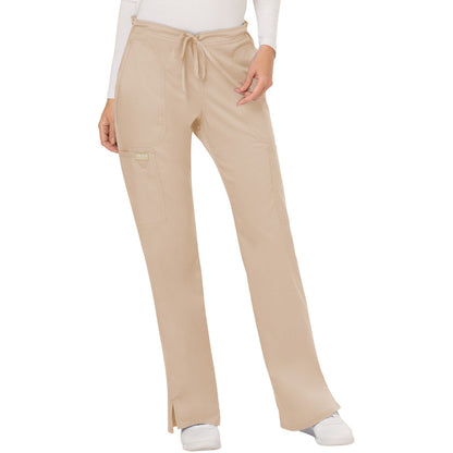 Cherokee Workwear Revolution Women's 5-Pocket Mid Rise Drawstring Pant
