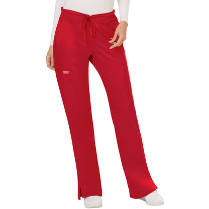 Cherokee Workwear Revolution Women's 5-Pocket Mid Rise Drawstring Pant