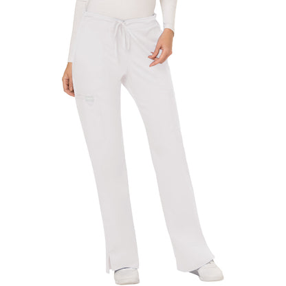 Cherokee Workwear Revolution Women's 5-Pocket Mid Rise Drawstring Pant