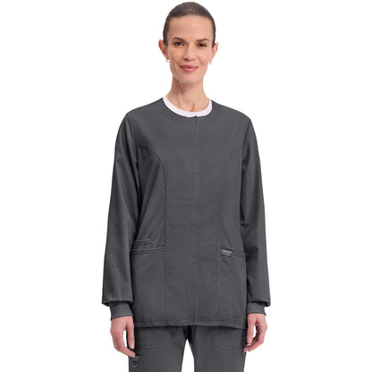 Cherokee Workwear Revolution Women's 3-Pocket Snap Front Jacket