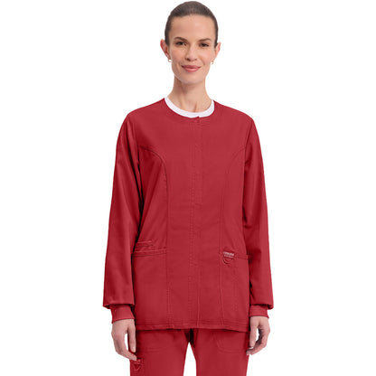 Cherokee Workwear Revolution Women's 3-Pocket Snap Front Jacket