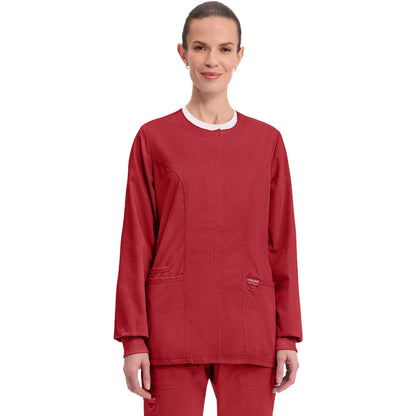 Cherokee Workwear Revolution Women's 3-Pocket Snap Front Jacket