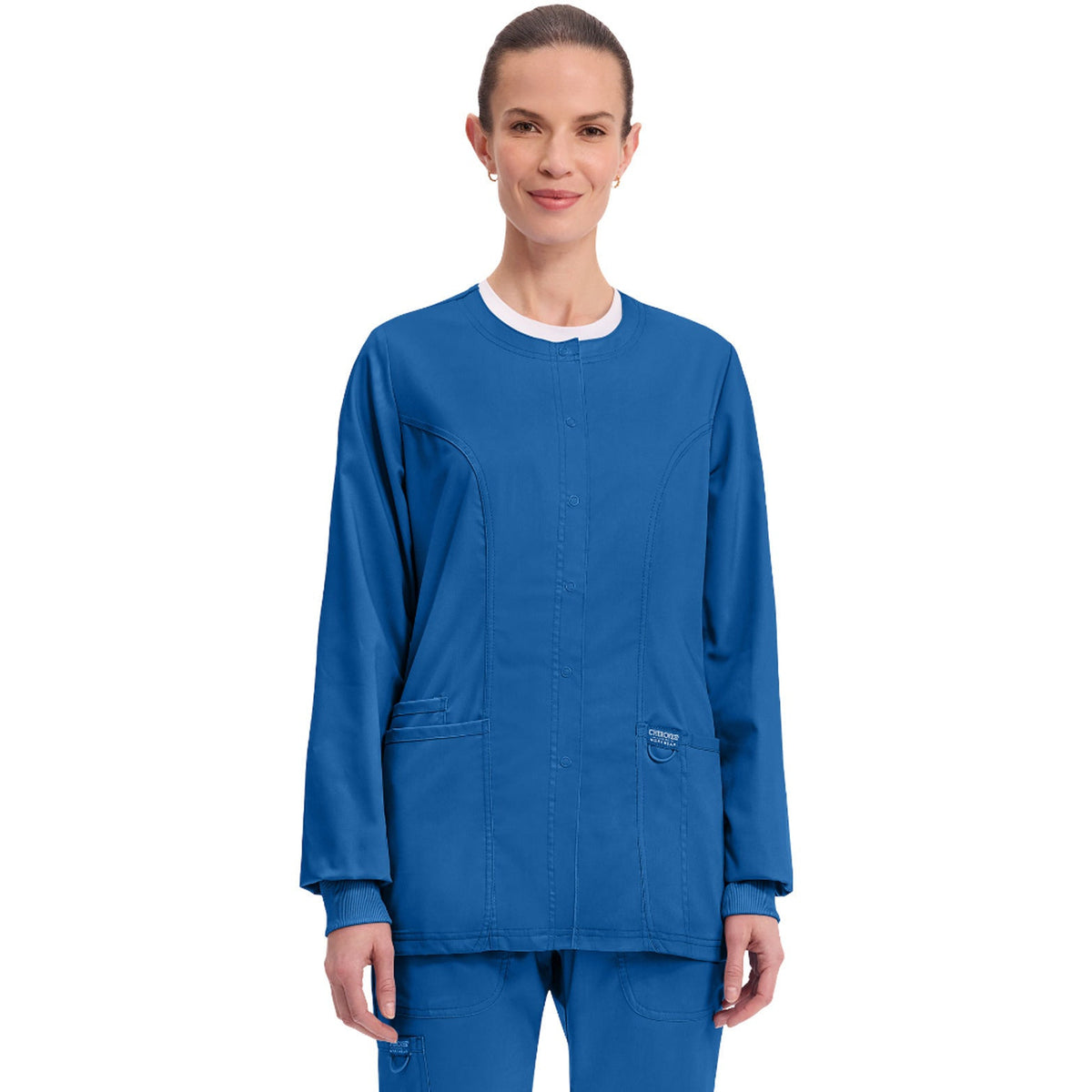 Cherokee Workwear Revolution Women's 3-Pocket Snap Front Jacket