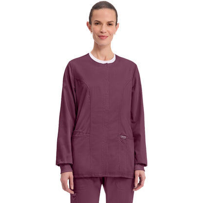 Cherokee Workwear Revolution Women's 3-Pocket Snap Front Jacket