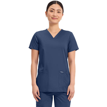 Cherokee Workwear Revolution Women's 3-Pocket V-Neck Top