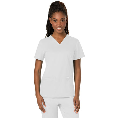 Cherokee Workwear Revolution Women's 3-Pocket V-Neck Top